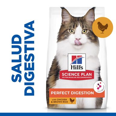 Hill's Adult Science Plan Perfect Digestion Frango ração para gatos